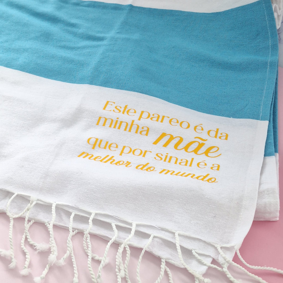 Toalha / Pareo de Verão Personalizada - Cutxi Cutxi - Presentes Personalizados