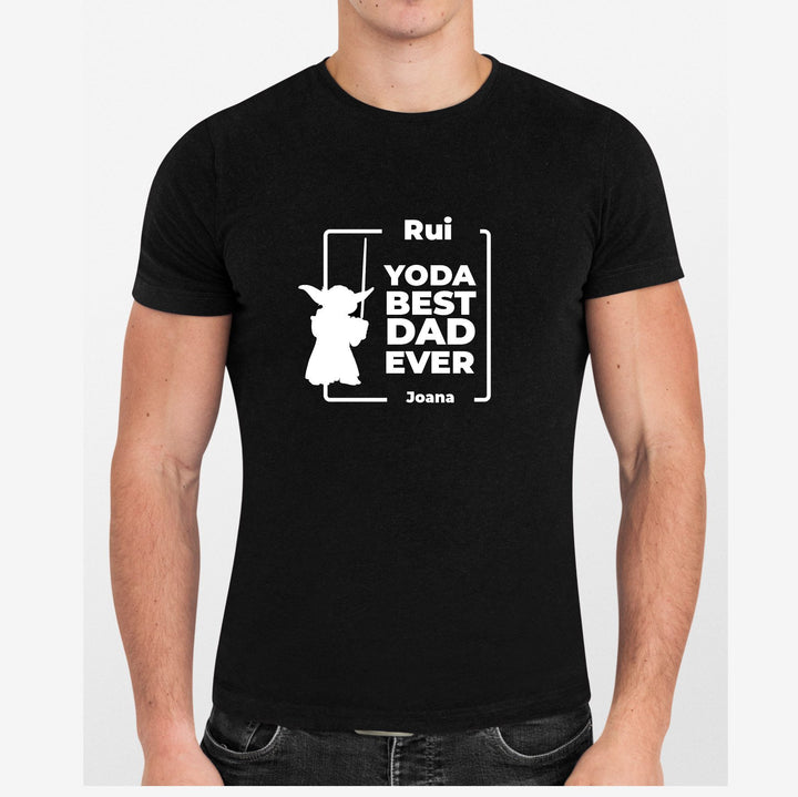 T-shirt Yoda best Dad Ever personalizada - Presente Pai