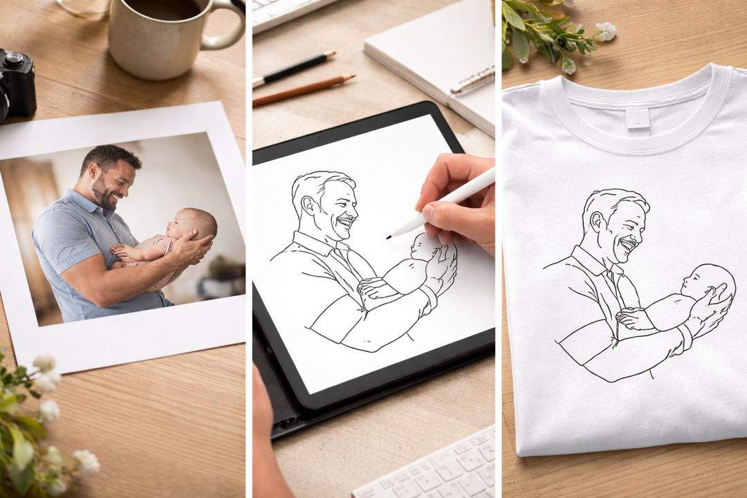 Camisola Retrato em Traço | Pai