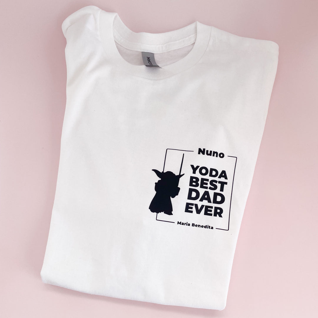T-shirt Yoda best Dad Ever personalizada - Presente Pai