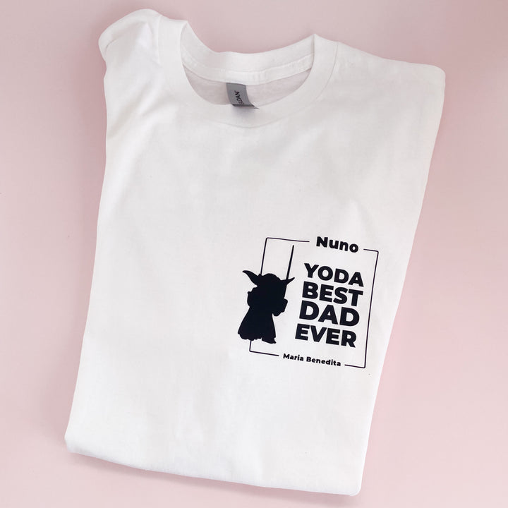 T-shirt Yoda best Dad Ever personalizada - Presente Pai