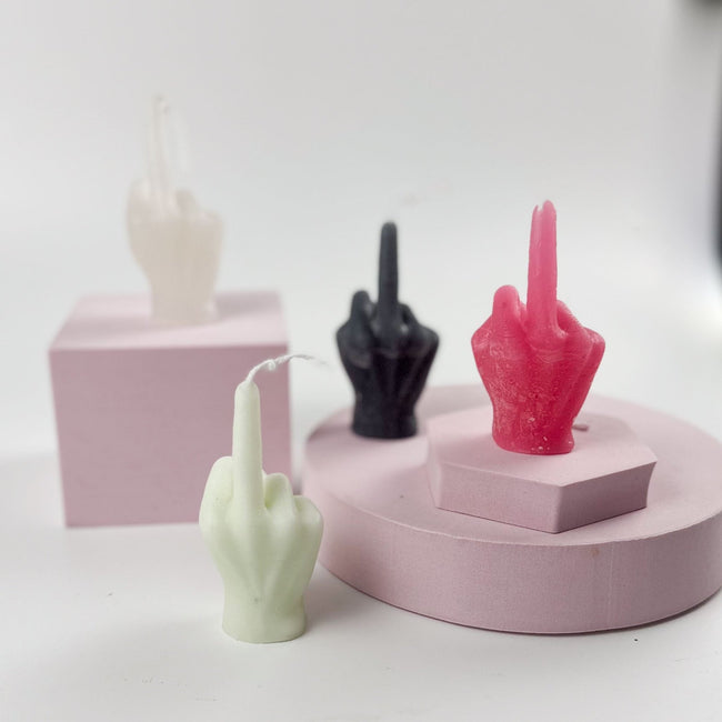 VELA artesanal Finger | F*ck You | Uma prenda com Atitude - Cutxi Cutxi - Presentes Personalizados