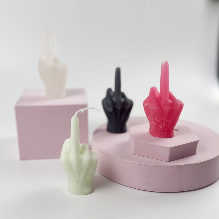 VELA artesanal Finger | F*ck You | Uma prenda com Atitude - Cutxi Cutxi - Presentes Personalizados