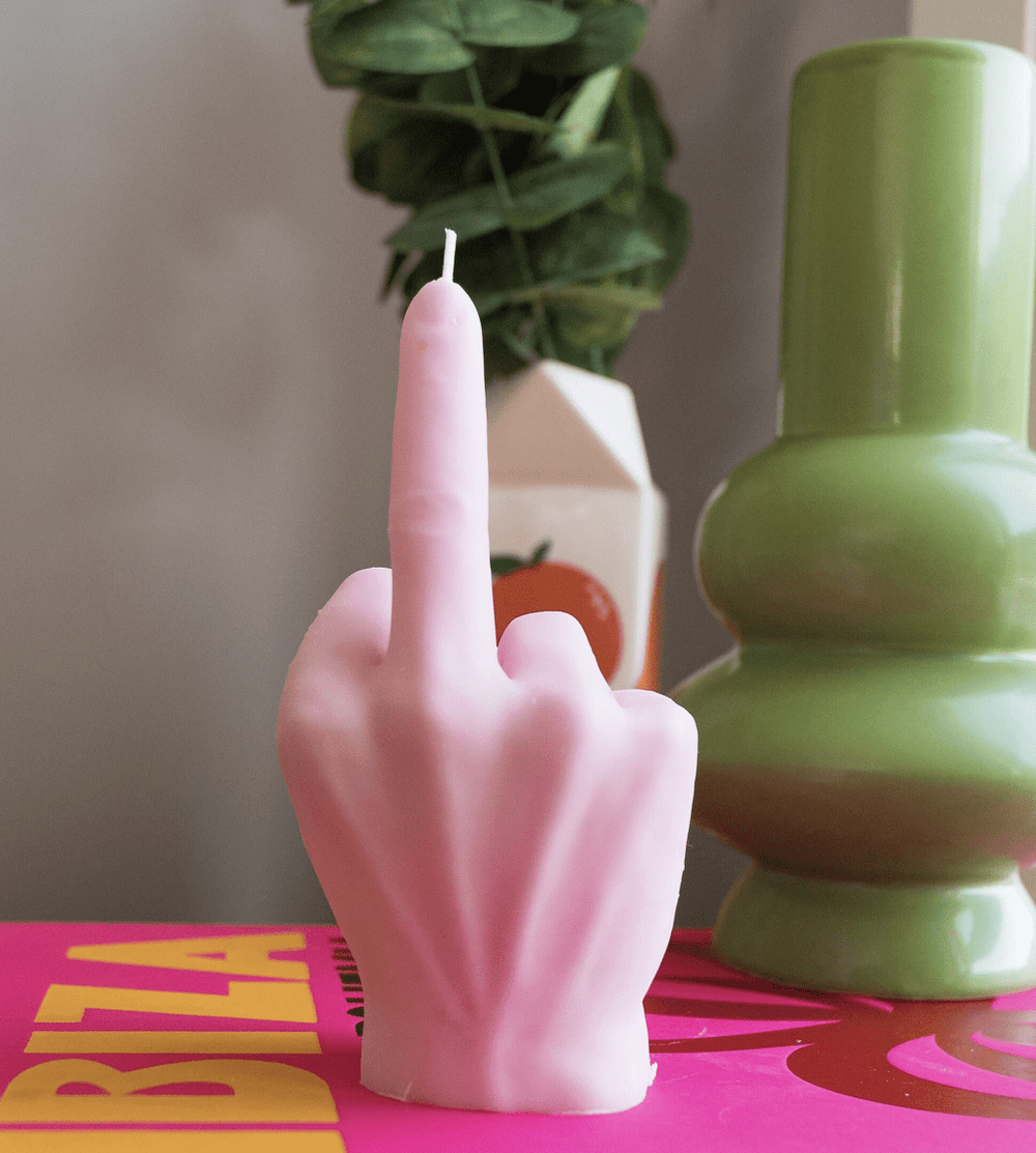 VELA artesanal Finger | F*ck You | Uma prenda com Atitude - Cutxi Cutxi - Presentes Personalizados