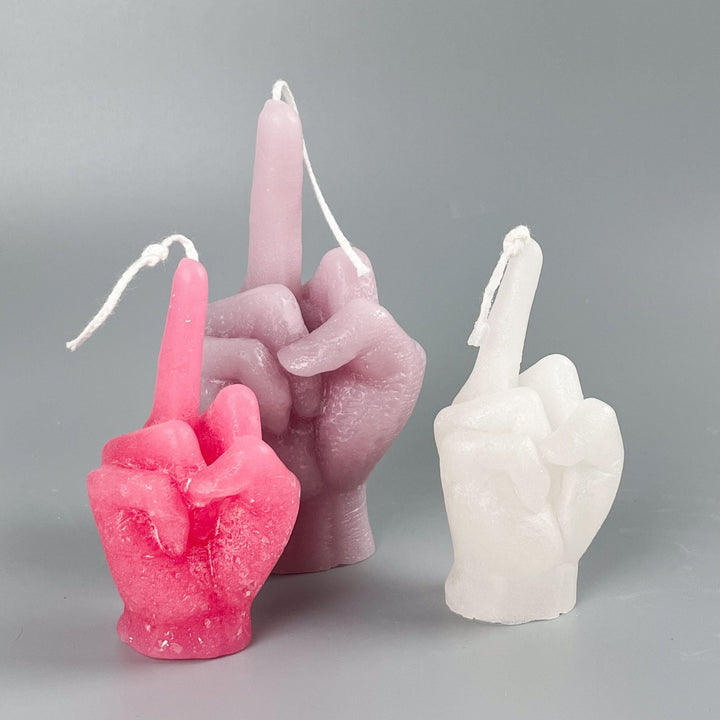 VELA artesanal Finger | F*ck You | Uma prenda com Atitude - Cutxi Cutxi - Presentes Personalizados
