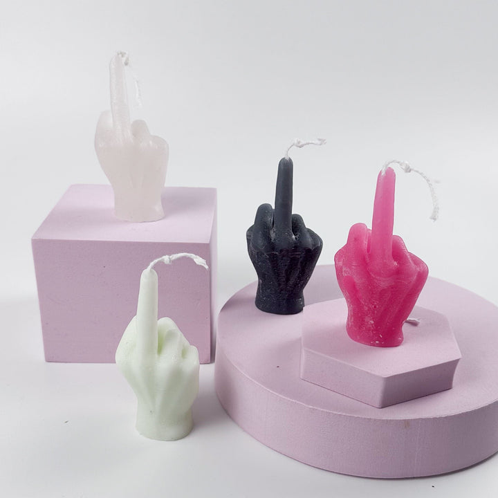 VELA artesanal Finger | F*ck You | Uma prenda com Atitude - Cutxi Cutxi - Presentes Personalizados
