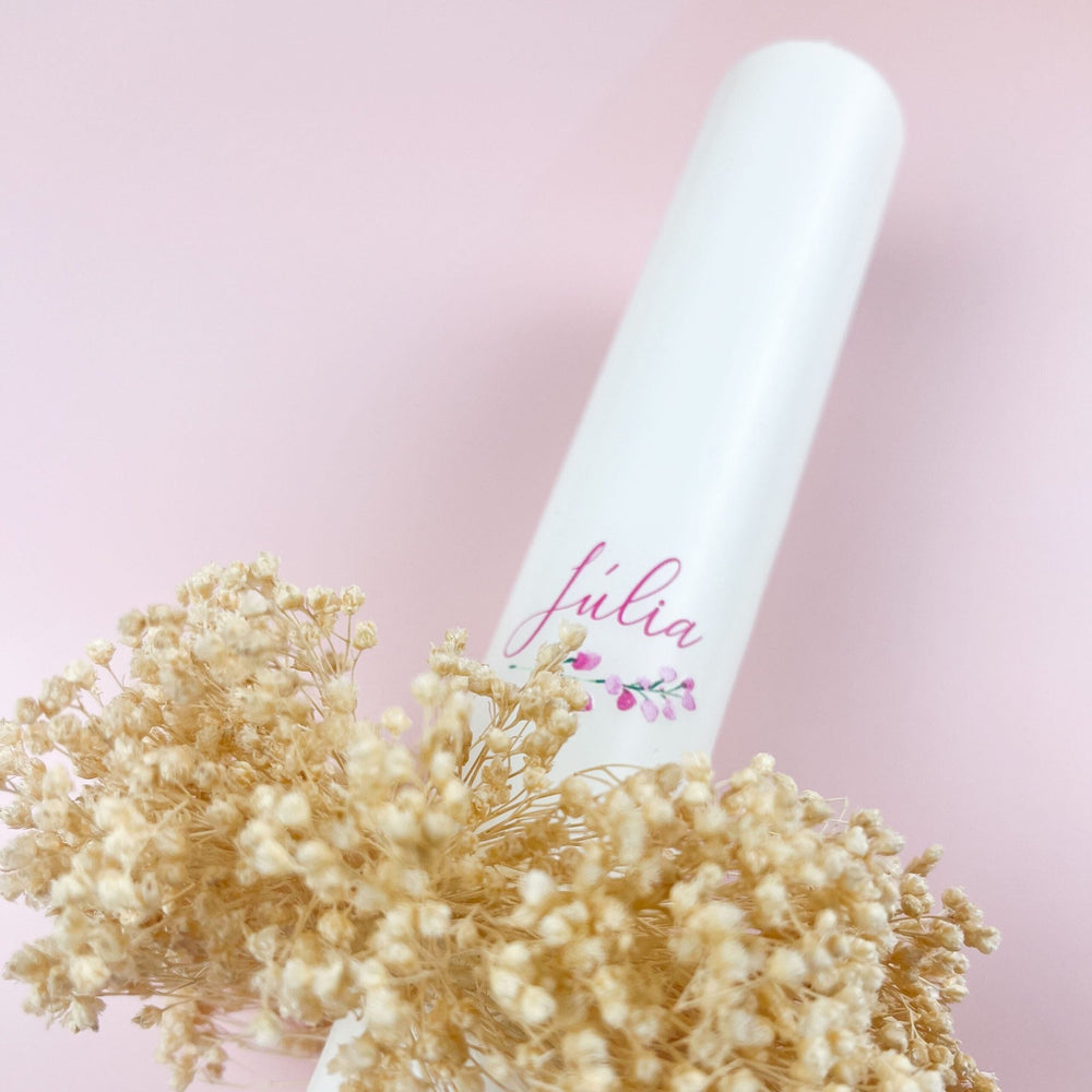 Vela batizado coleção Bloom - Cutxi Cutxi - Presentes Personalizados