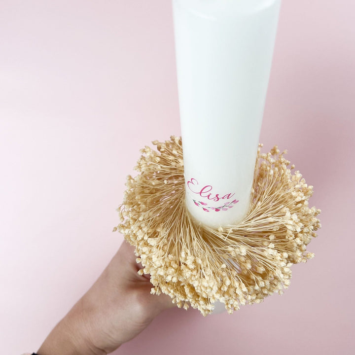 Vela batizado coleção Bloom - Cutxi Cutxi - Presentes Personalizados