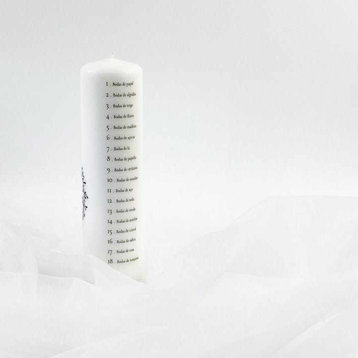 Vela Bodas para celebrar o casamento - Cutxi Cutxi - Presentes Personalizados