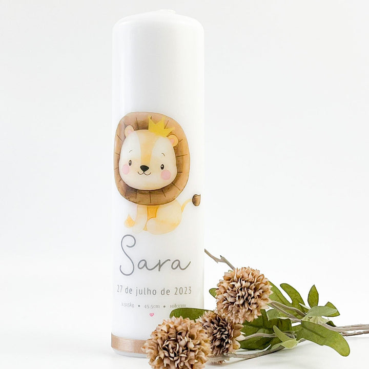 Vela da Vida ou da Idade com Animal Fofinho - Cutxi Cutxi - Presentes Personalizados