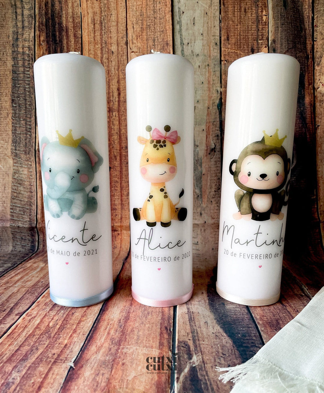 Vela da Vida ou da Idade com Animal Fofinho - Cutxi Cutxi - Presentes Personalizados