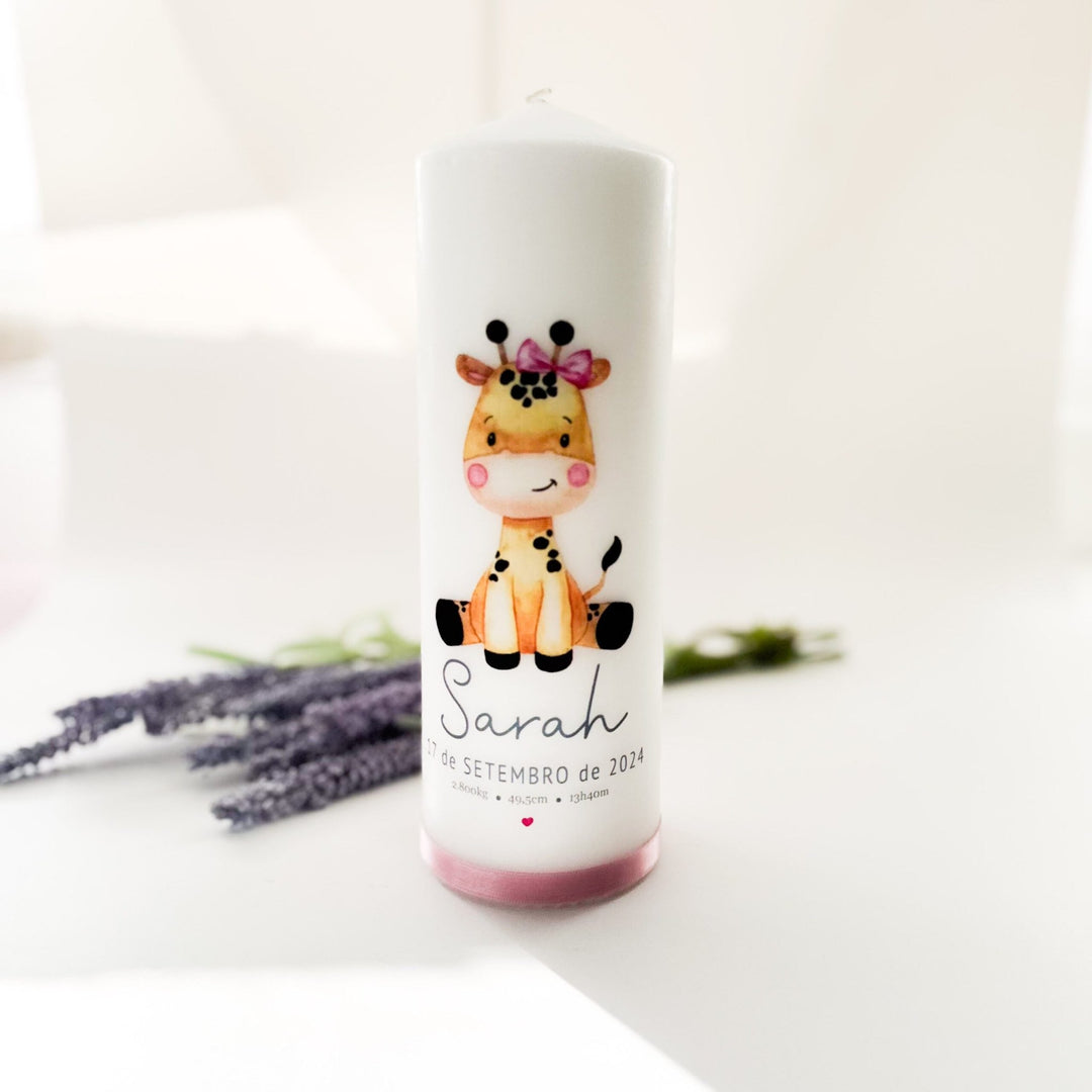 Vela da Vida ou da Idade com Animal Fofinho - Cutxi Cutxi - Presentes Personalizados