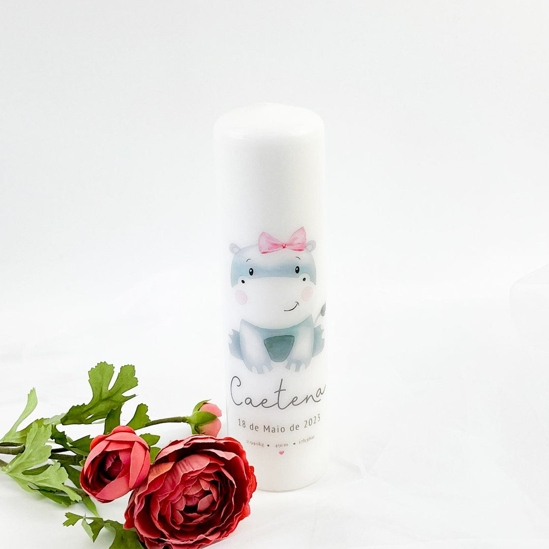 Vela da Vida ou da Idade com Animal Fofinho - Cutxi Cutxi - Presentes Personalizados
