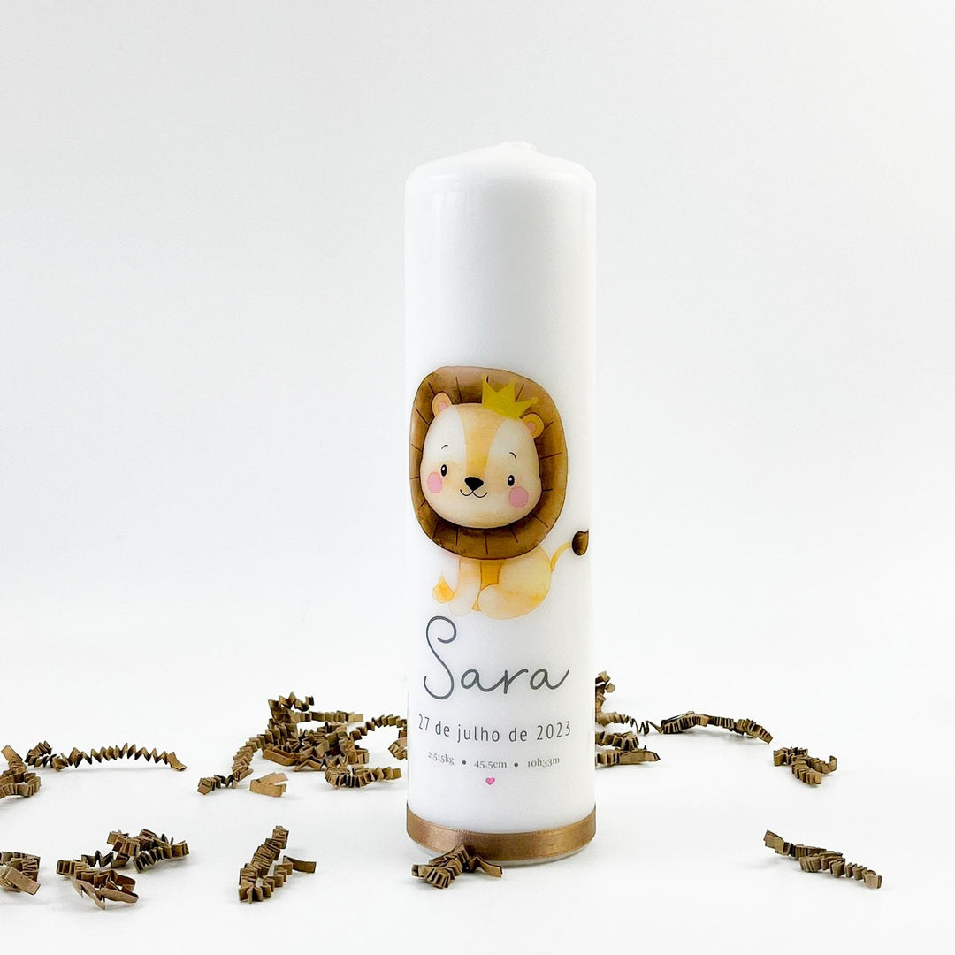 Vela da Vida ou da Idade com Animal Fofinho - Cutxi Cutxi - Presentes Personalizados