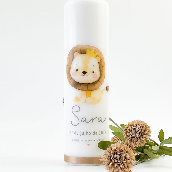 Vela da Vida ou da Idade com Animal Fofinho - Cutxi Cutxi - Presentes Personalizados