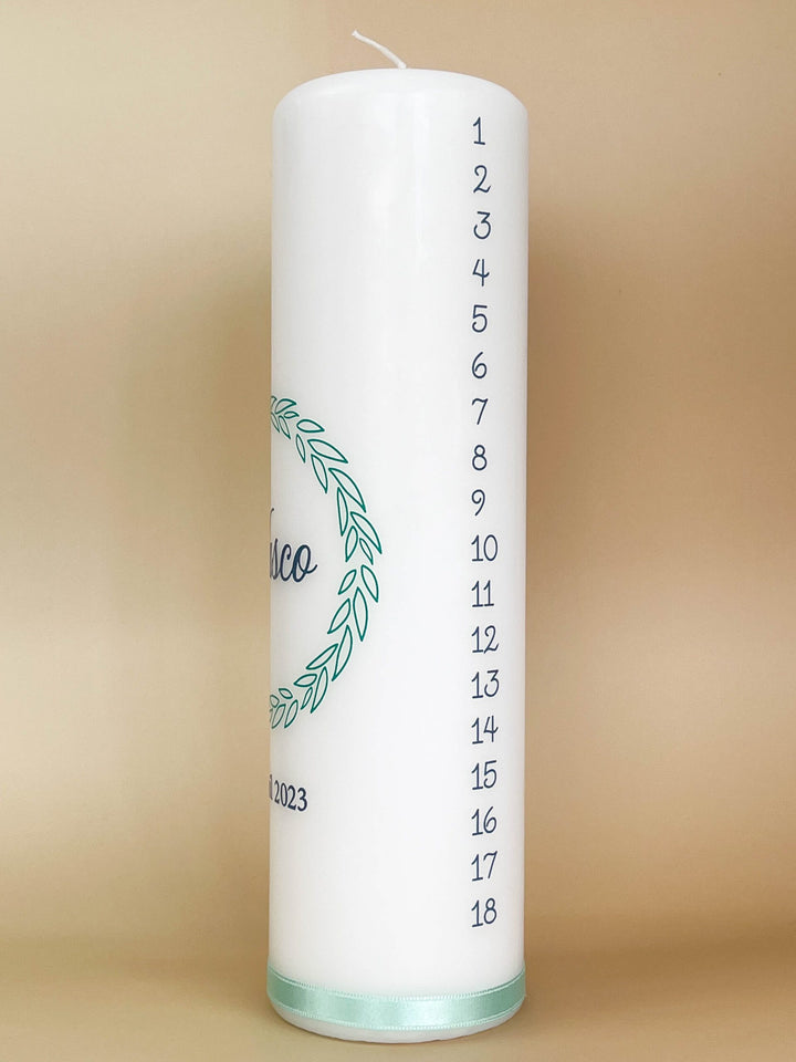 Vela da Vida Personalizada com Moldura