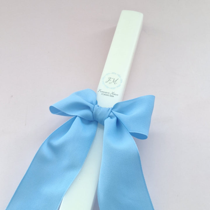Vela de Batizado Gorgurão - Cutxi Cutxi - Presentes Personalizados