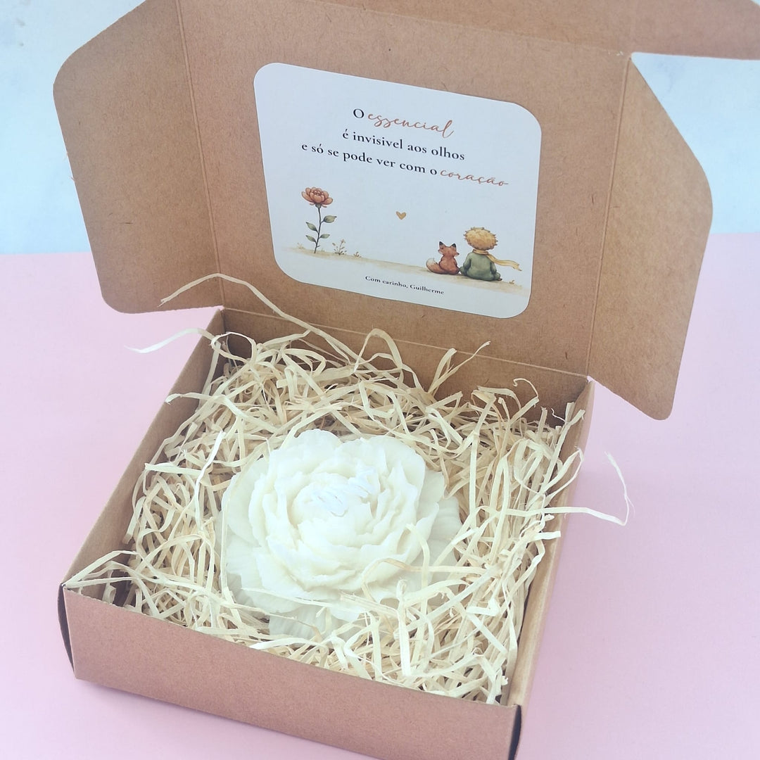 Vela O Principezinho e a sua Rosa | Presente Educadoras e Professores - Cutxi Cutxi - Presentes Personalizados