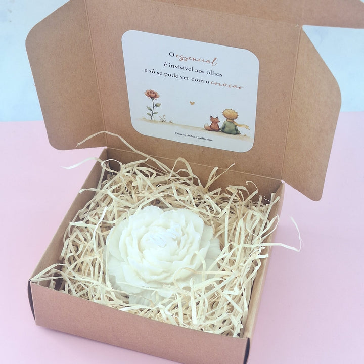 Vela O Principezinho e a sua Rosa | Presente Educadoras e Professores - Cutxi Cutxi - Presentes Personalizados