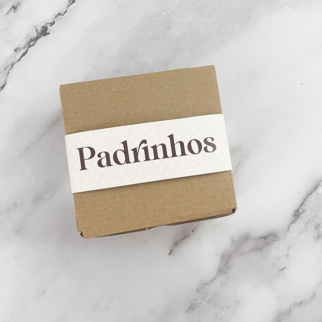 Vela Peônia com mensagem em caixa | Presente para Padrinhos - Cutxi Cutxi - Presentes Personalizados