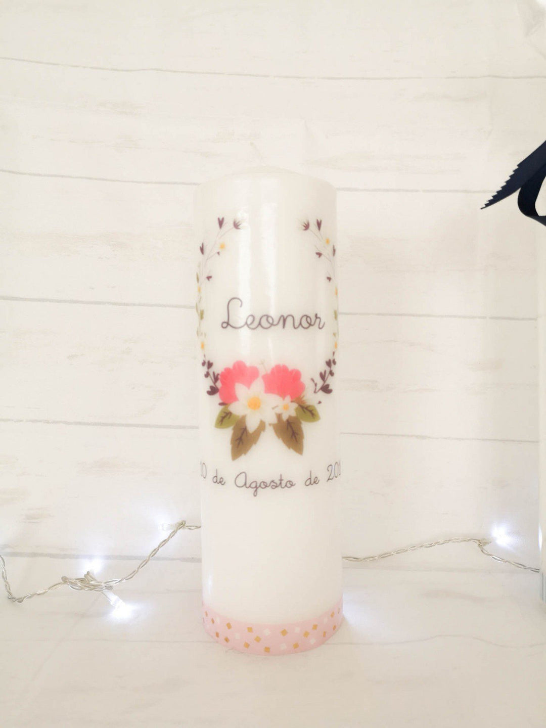 Vela da Vida Personalizada com Moldura