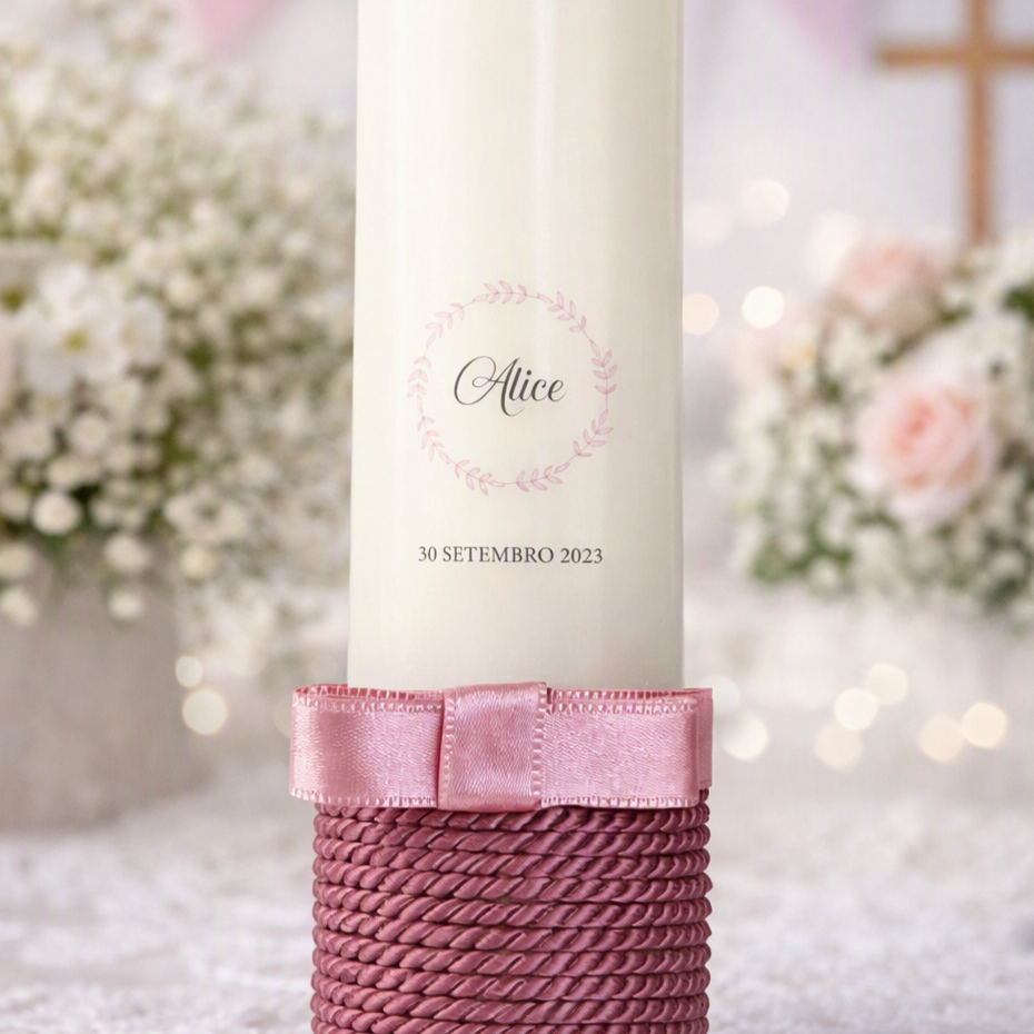 SATIN Premium Christening Candle