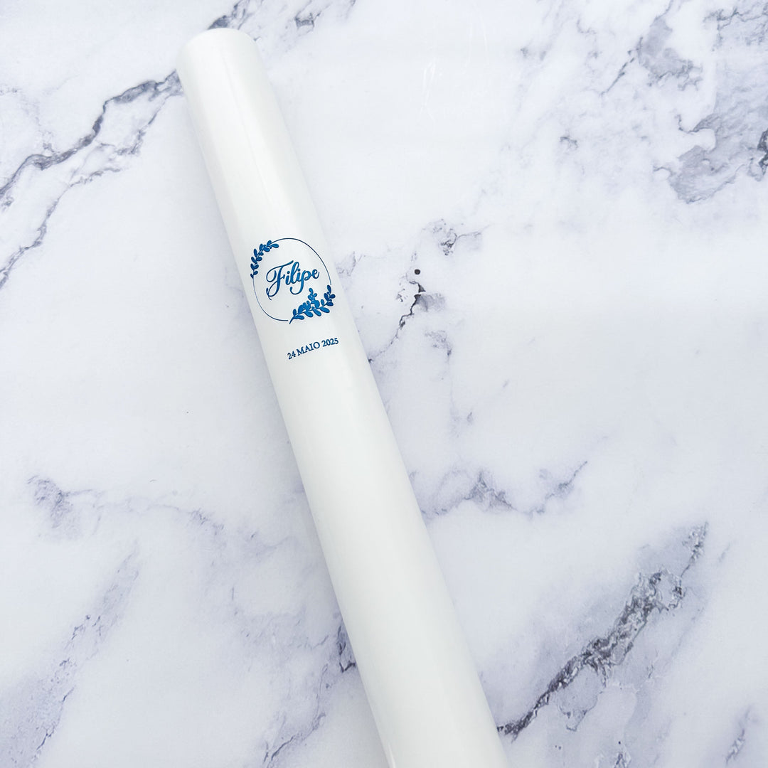 Vela para Sacramento apenas com personalização, sem laço