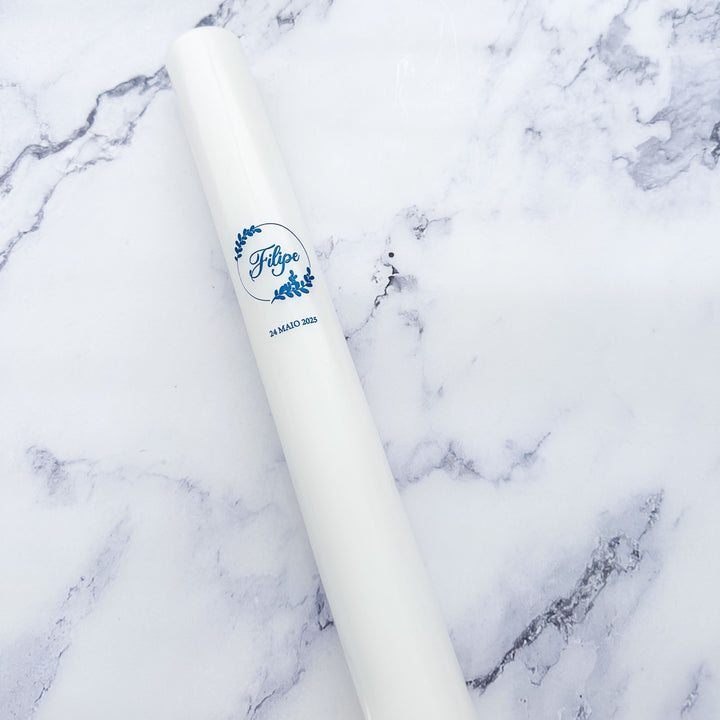 Vela para Sacramento apenas com personalização, sem laço