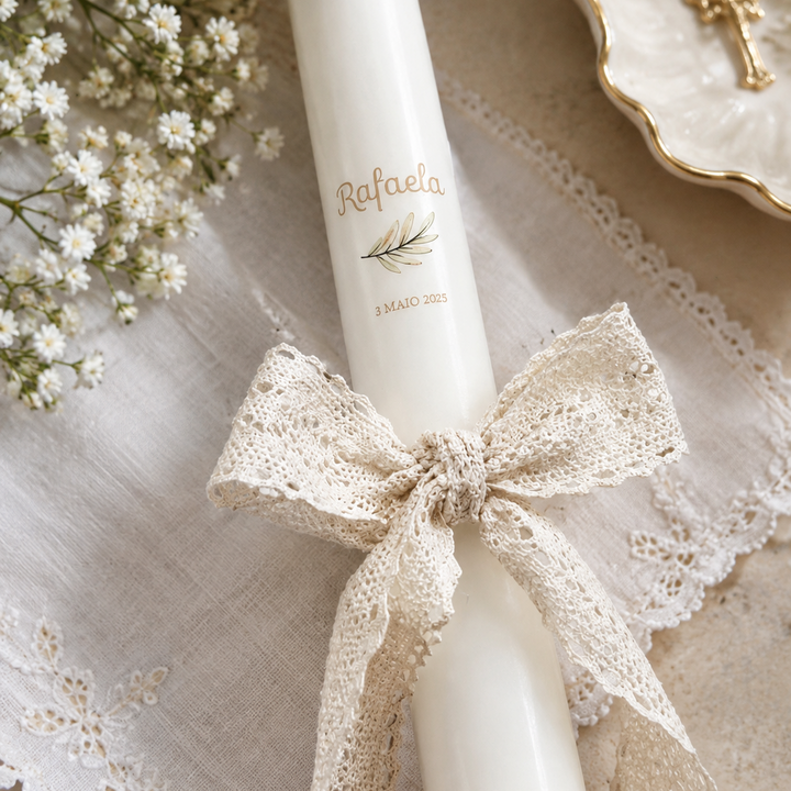 Poema Christening Candle