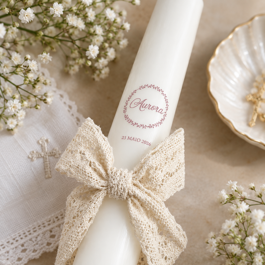 Poema Christening Candle