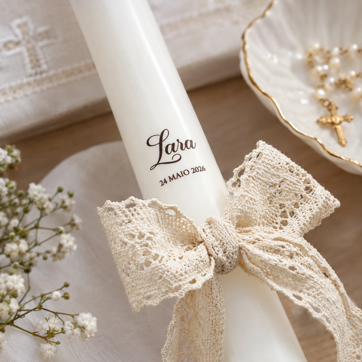 Poema Christening Candle
