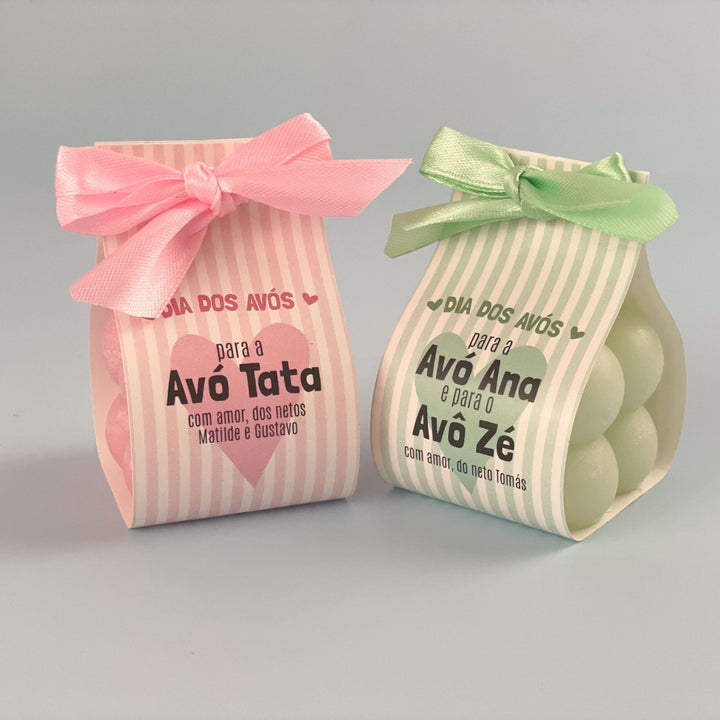 Velinha Bubble Dia dos Avós | Sugestão Presente Dia dos Avós - Cutxi Cutxi - Presentes Personalizados