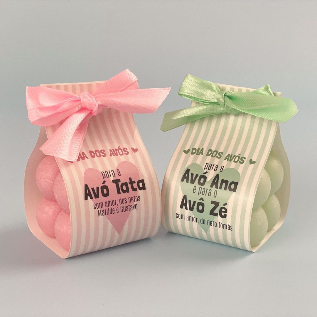 Velinha Bubble Dia dos Avós | Sugestão Presente Dia dos Avós - Cutxi Cutxi - Presentes Personalizados