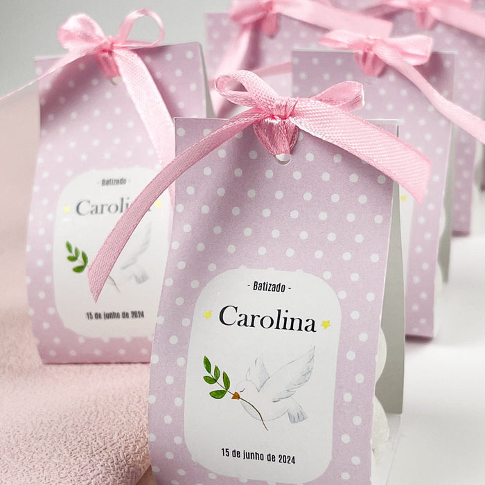 Velinha Bubble personalizada para Lembrança Batizado - Cutxi Cutxi - Presentes Personalizados