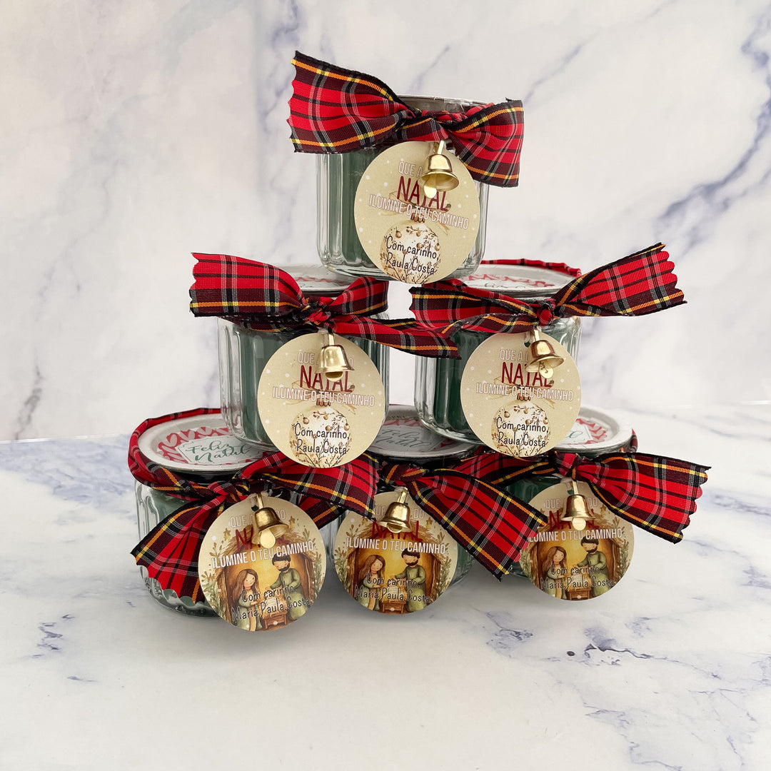 Mini Velinha de Natal | Presentes de Natal (Pack de 3)