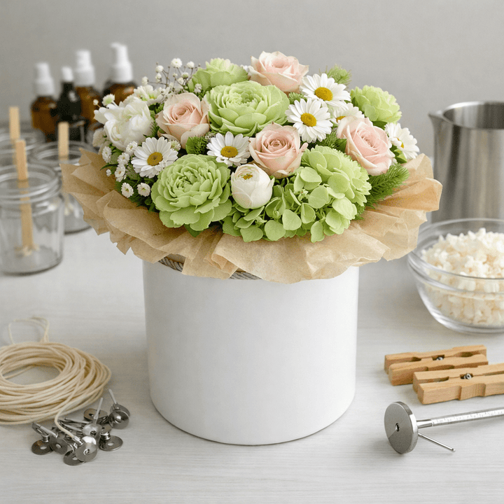 Workshop de Bouquet Velas Artesanais - Cutxi Cutxi - Presentes Personalizados