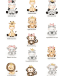 Conjunto de Nascimento Animais Fofinhos