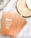 Caderno Metalizado personalizado com A tua Frase