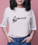 T-shirt Mais AMOR