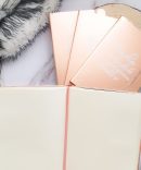 Caderno Metalizado personalizado com A tua Frase