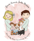 Ilustração personalizada Família ABRAÇO