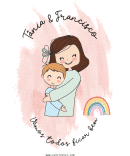 Ilustração personalizada Família ABRAÇO