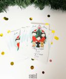 pack postal ilustração abraço edição natal 2022