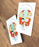 Pack de Postal Ilustrado ABRAÇO Cutxi Edição Natal