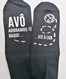 Meias AVÔ, BISAVÔ... Adoro-te daqui... até à lua
