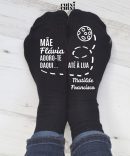 Meias Personalizadas Adoro-te daqui... até à Lua  para Mãe, Avó, Tia (Sugestão Presente)