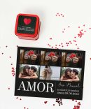 Mini Puzzle Iman com Fotografia e caixa Really cutxi dia dos namorados nome e data