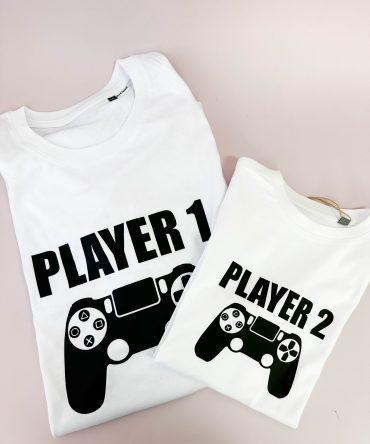 tshirt player 1 e player 2 1