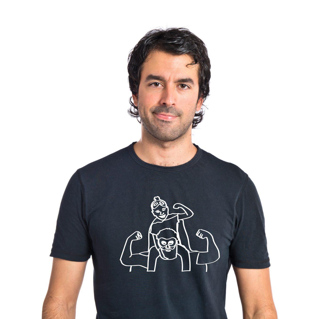 T-shirt com Ilustração personalizada EmLinhas de Amor Pai - Cutxi
