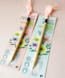 Lápis sementes com marcador de livro coleção FLOR